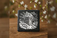 Giftstorm Chimney Santa Christmas Laser Engraving PNG Product Image 3