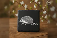 The Leaf-Burrower Woodland Animal Laser Engraving PNG Product Image 3