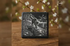The Marshbridge Familiar Gothic Animal Laser Engraving PNG Product Image 2