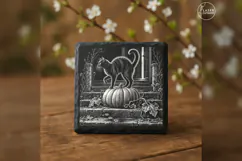 The Familiar's Claim Pumpkin Halloween Laser Engraving PNG Product Image 3