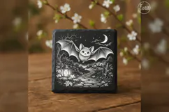 The Lanternwing Smile Cute Spooky Halloween Engraving PNG Product Image 3