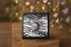 The Frostarch Bridge Christmas Village Laser Engraving PNG Product Image 1