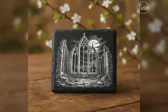The Midnight Lancets Gothic Halloween Laser Engraving PNG Product Image 3