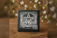 The Window Star of Twigs Christmas Laser Engraving PNG Product Image 1