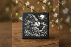 The Witching Cap Pumpkin Halloween Laser Engraving PNG Product Image 3