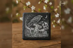 The Vesper Watcher Gothic Halloween Laser Engraving PNG Product Image 1