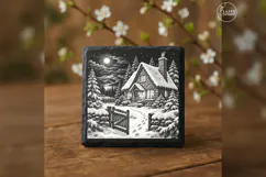 The Lanternsnow Cottage Christmas Village Laser Engraving PN Product Image 2