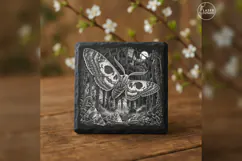 The Glasswing Omen Gothic Animal Laser Engraving PNG Product Image 3