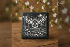 The Final Wingbeat Gothic Halloween Laser Engraving PNG Product Image 3