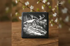 The Fjordside Nordic House Christmas Laser Engraving PNG Product Image 3