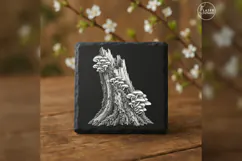 The Stump Lanterns Woodland Laser Engraving PNG Product Image 2