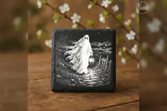 The Lantern Visitor Vintage Halloween Laser Engraving PNG Product Image 3