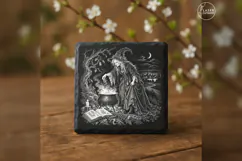 The Wayside Brew Vintage Halloween Laser Engraving PNG Product Image 3
