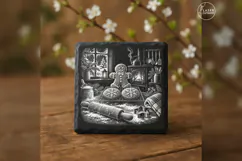 Gingerbread Cooling Rack Christmas Laser Engraving PNG Product Image 3