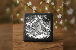 Root-House Christmas Door Laser Engraving PNG Product Image 2