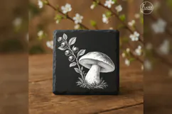 The Bilberry Companion Woodland Laser Engraving PNG Product Image 1