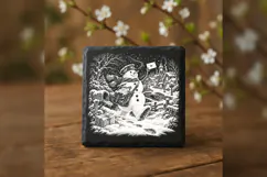 The Snowpost Messenger Laser Engraving PNG Product Image 3