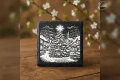 The Crown of Starlight Classic Christmas Laser Engraving PNG Product Image 1