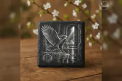 The Drowned-Key Raven Gothic Animal Laser Engraving PNG Product Image 1