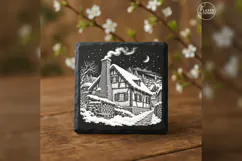 The Chimneykeeper's House Christmas Village Laser Engraving Product Image 3