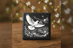 Dove of Peace Bethlehem Laser Engraving PNG Product Image 3