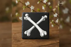 The Ossuary Cross Anatomy Laser Engraving PNG Product Image 3