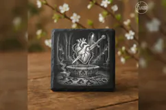 The Reliquary Wound Gothic Halloween Laser Engraving PNG Product Image 3