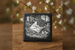 Winter Chocolate Bar Christmas Laser Engraving PNG Product Image 1