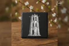 The Bat Belfry Haunted House Laser Engraving PNG Product Image 2