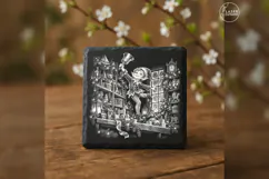 Bell-Ringer Toy Shelf Christmas Laser Engraving PNG Product Image 3