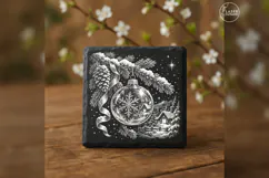 The Glass Memory Classic Christmas Laser Engraving PNG Product Image 3