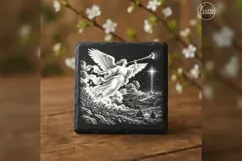 Christmas Angel Proclamation Laser Engraving PNG Product Image 3