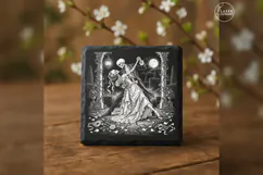 The Lantern Waltz Gothic Skeleton Laser Engraving PNG Product Image 2