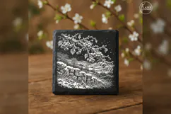 The Frostberry Bough Winter Nature Laser Engraving PNG Product Image 3