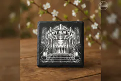 The New Year Marquee New Year Celebration Laser Engraving PN Product Image 1