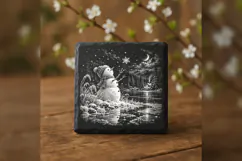 The First Snowflake Wish Laser Engraving PNG Product Image 3
