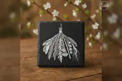 The Ninefold Herb Witchcraft Laser Engraving PNG Product Image 2