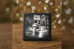 Spinning Top Nursery Laser Engraving PNG Product Image 3