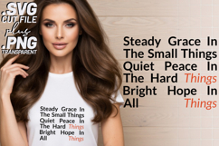 4x Steady Grace Quiet Peace Bright Hope SVG Cricut Files Product Image 2