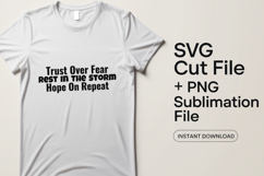 4x Trust Over Fear Truth Grace Wisdom SVG Cut Files Cricut Product Image 2