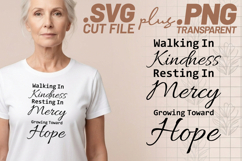 4x Walking In Faith Hope Peace SVG Cut Files Cricut Bundle Product Image 2