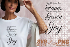 4x Walking In Grace Faith Mercy SVG Cut Files Cricut Product Image 2