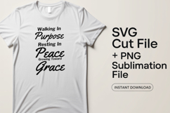 4x Walking In Purpose Trust Love SVG Cut Files Cricut Bundle Product Image 2
