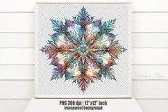 Christmas snowflakes clipart|Cute Winter flower shirt design Product Image 1
