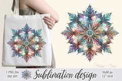 Christmas snowflakes clipart|Cute Winter flower shirt design Product Image 4