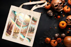 Gold autumn forest brush strokes golden t shirt designs png Product Image 3