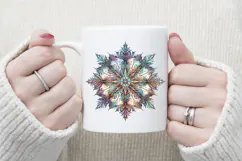 Christmas snowflakes clipart|Cute Winter flower shirt design Product Image 2