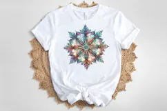 Christmas snowflakes clipart|Cute Winter flower shirt design Product Image 3