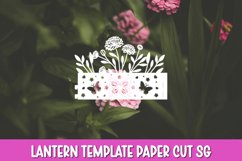 Chrysanthemum Flowers Lantern SVG I Floral paper cut Product Image 2