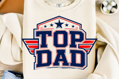 Top Dad PNG, Vintage Father's Day PNG Product Image 1